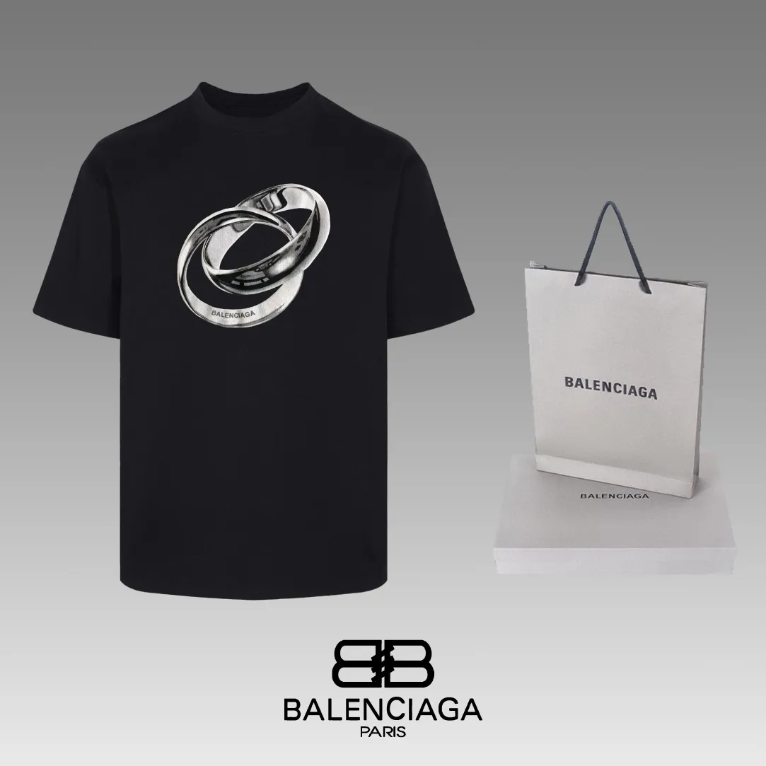 #「 Quality」 《BALENCIAGA 》24SS Classic T Quality - 2 - os 220 -26 280g - 320g - Quality ：Black White Size: XS-S-M-L